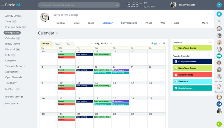 Calendar Management Software - Rina Veriee