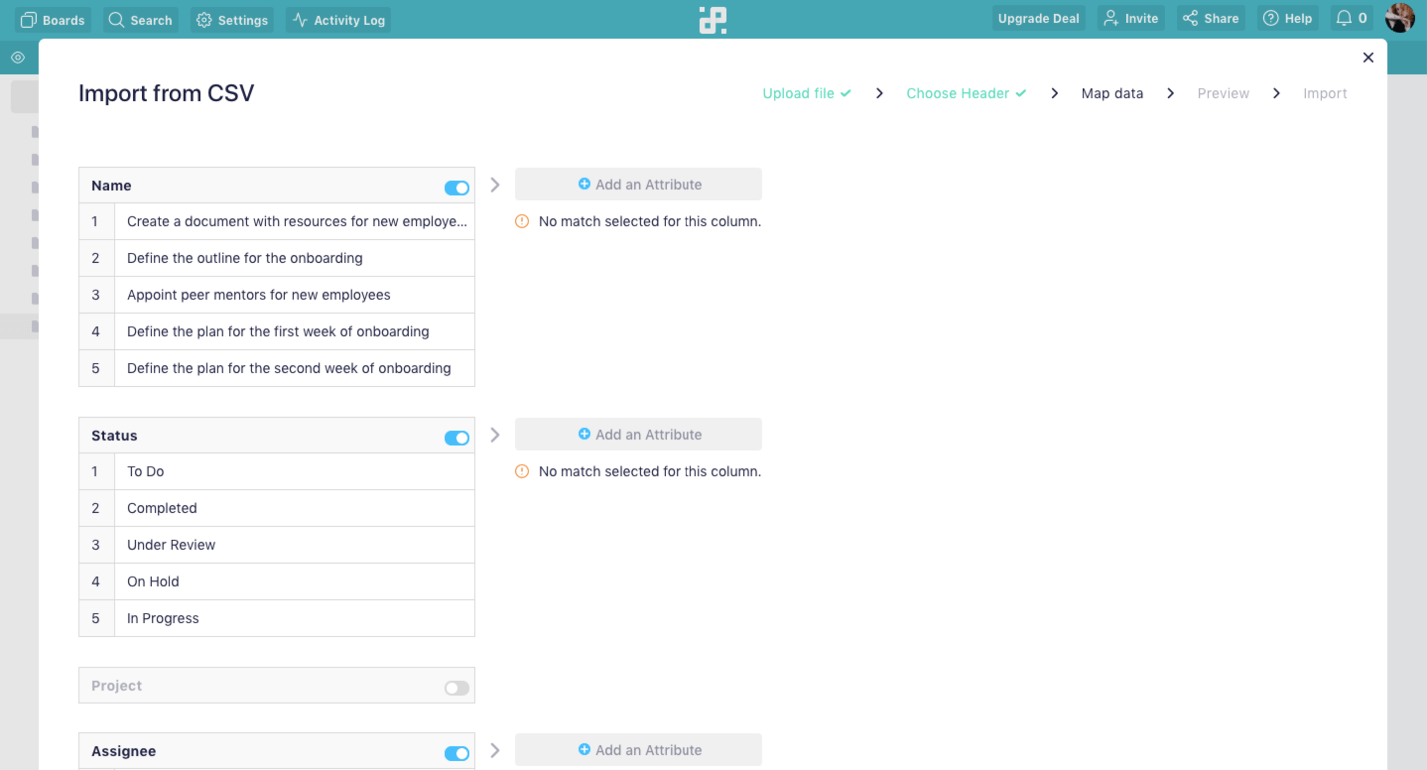 CSV Mapping