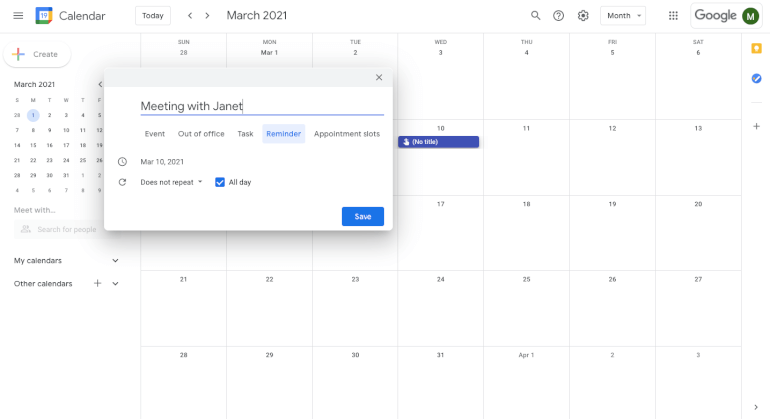 Google Calendar - Calendar Software