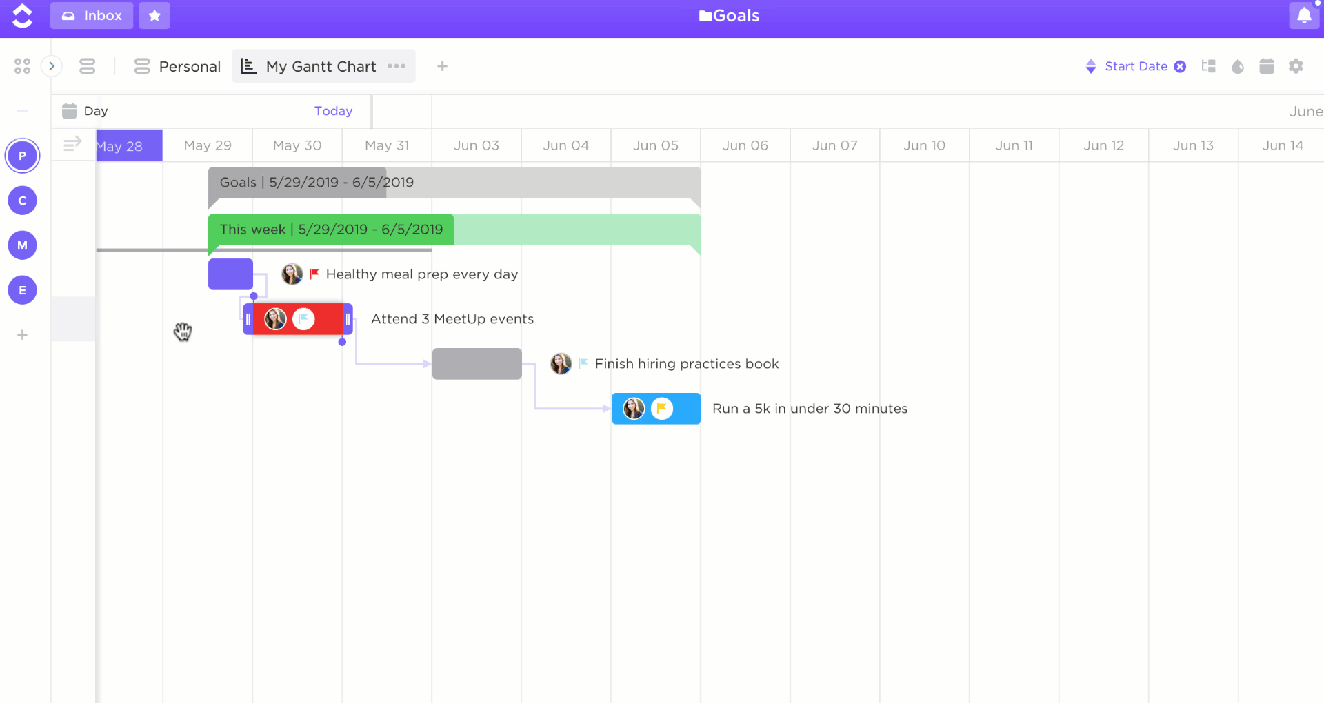 clickup project management template