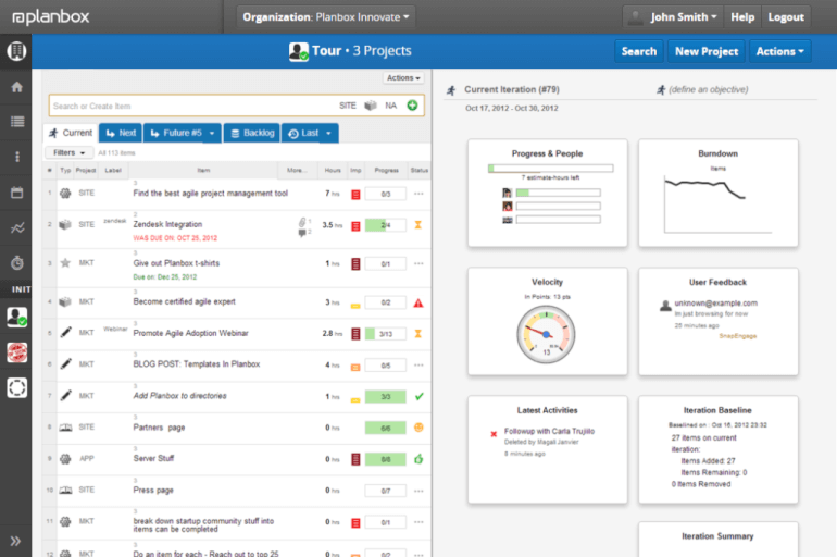 planbox agile software